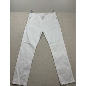 Ag Jeans Mens Classic Straight White Size 38x34